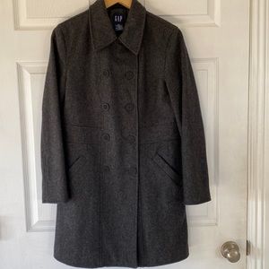 Womens Charcoal Gray Peacoat size XS